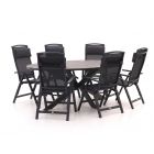 Forza Capri/Fidenza ovaal 220cm dining tuinset 7-delig verstelbaar
