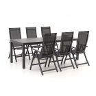 Bellagio Trappeto/Menzano 220cm dining tuinset 7-delig verstelbaar