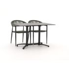 Manifesto Belpasso/Canzo 120cm dining tuinset 5-delig inklapbaar stapelbaar