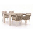 Apple Bee Milou/ROUGH-X 180cm dining tuinset 5-delig