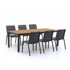 Forza Narni/Fidenza 220cm dining tuinset 7-delig stapelbaar
