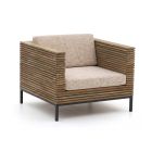 ROUGH-D lounge tuinstoel - Old Teak Greywash, Taupe - Naturel - Bruin - Teakhout