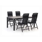 Forza Capri/Fidenza 160cm dining tuinset 5-delig verstelbaar