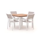 Bellagio Roma/Linosa 100cm dining tuinset 5-delig stapelbaar