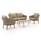 Intenso Borgetto/ROUGH-K stoel-bank loungeset 4-delig