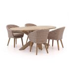 Intenso Tropea/ROUGH-Y Ellips 200cm dining tuinset 5-delig
