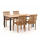 Sunyard Jakarta/Linosa 180cm dining tuinset 5-delig stapelbaar