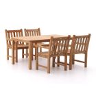 Sunyard Wales/Liverpool 160cm dining tuinset 5-delig