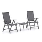 Bellagio Elegance/Stresa balkonset 3-delig verstelbaar