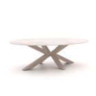 Bellagio Induno Ellips low dining tuintafel 240x120cm