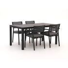 Bellagio Rumo/La Fonte 160cm dining tuinset 5-delig stapelbaar