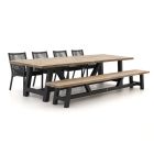 Manifesto Rivola/Bresimo 330cm dining tuinset met bank 6-delig