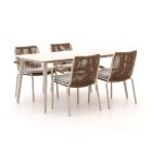 Bellagio Caronia/Sora 160cm dining tuinset 5-delig stapelbaar