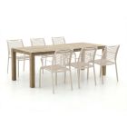 Apple Bee Hawaii/ROUGH-S 220cm dining tuinset 7-delig stapelbaar
