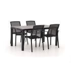 Bellagio Dranera/Fidenza 160cm dining tuinset 5-delig stapelbaar