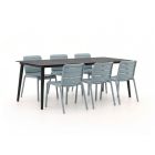 Forza Narni/Sora 220cm dining tuinset 7-delig stapelbaar
