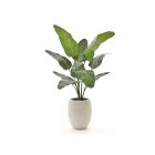 Designplants/Luca Lifestyle Strelitzia Nicolai kunstplant (h:145cm) met Grigio Tall Balloon bloempot