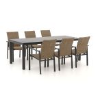 Manifesto Villongo/ROUGH-S 220cm dining tuinset 7-delig stapelbaar