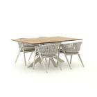 Manifesto Valsecca/Furato 180cm dining tuinset 5-delig