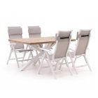 Bellagio Lugo/Montorio 160cm dining tuinset 5-delig verstelbaar