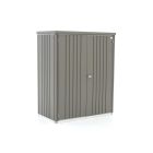 Biohort Tuinkast 155x83x182,5cm (Incl. bodemplaat en frame) - Kwartgrijs Metallic (2100 liter)