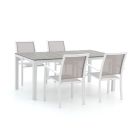 Bellagio Anzio/Fidenza 183cm dining tuinset 5-delig stapelbaar