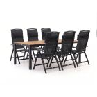 Forza Capri/Fidenza 220cm dining tuinset 7-delig verstelbaar