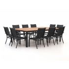 Bellagio Lugo/Linosa 240x160cm dining tuinset 11-delig stapelbaar