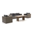 Forza Giotto/ROUGH-L 160cm dining loungeset 4-delig