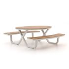 Bellagio Fidenza picknicktafel 216x200x75cm