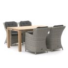 Intenso Milano/ROUGH-S 160cm dining tuinset 5-delig