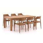 Bellagio Balba/Buxton 220cm dining tuinset 7-delig stapelbaar