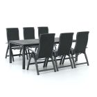 Bellagio Fermo/Fidenza 220cm dining tuinset 7-delig verstelbaar