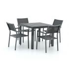 Bellagio Roma/Fidenza 90cm dining tuinset 5-delig stapelbaar