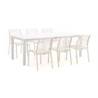 Apple Bee Hawaii/Menzano 220cm dining tuinset 7-delig stapelbaar