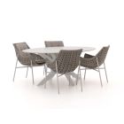 Manifesto Novara/Furato ellips 200cm dining tuinset 5-delig