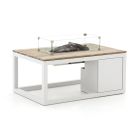 Cosiraw lounge vuurtafel 120x80x55cm