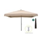Shadowline Java parasol 400x400cm - Light Taupe (incl. grondanker) (incl. beschermhoes)