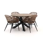 Intenso Azora/ROUGH-Y ø120cm dining tuinset 5-delig
