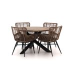 Intenso Asti/Rough-Y Ø120cm dining tuinset 5-delig