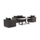 Forza Barolo/Fidenza 160cm dining loungeset 4-delig