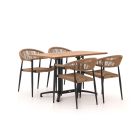 Manifesto Belpasso/Canzo 120cm dining tuinset 5-delig stapelbaar inklapbaar