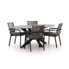 Bellagio Marudo/Furato ellips 200cm dining tuinset 5-delig stapelbaar