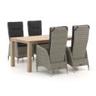 Intenso Fabrizi/ROUGH-S 160cm dining tuinset 5-delig verstelbaar