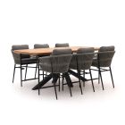 Bellagio Mineo/Induno Deens Ovaal 220cm high dining tuinset 7-delig