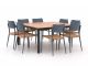Bellagio Cino/Linosa 160x160cm dining tuinset 9-delig stapelbaar