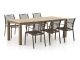 Apple Bee Hawaii/ROUGH-S 220cm dining tuinset 7-delig stapelbaar