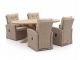 Intenso Mazzano/ROUGH-Y Ellips 200cm dining tuinset 5-delig verstelbaar