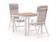 Bellagio Avenza/Fidenza 90cm dining tuinset 3-delig verstelbaar