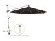 Glatz Sombrano S+ zweefparasol ø 350cm